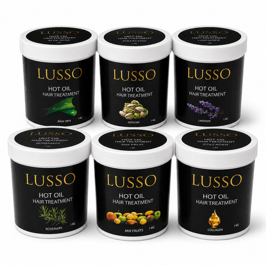 LUSSO Hot Oil Hair Treatment 1 KG – all six variants