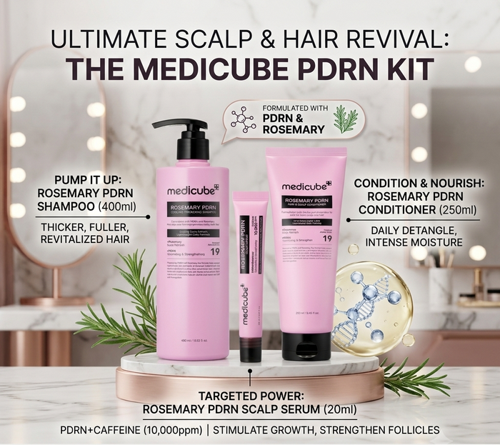 MEDICUBE Rosemary PDRN Hair & Scalp Revival Kit - DOKAN