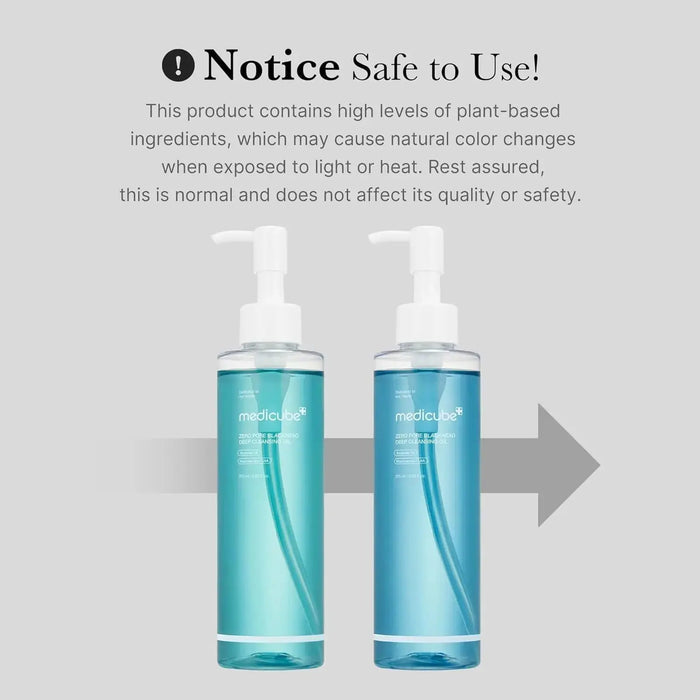 MEDICUBE Zero Pore Blackhead Deep Cleansing Oil 205 ML - DOKAN