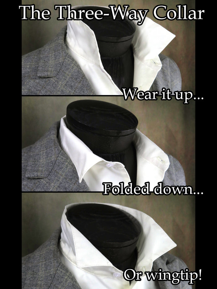 Men's Tuxedo Shirt - Black