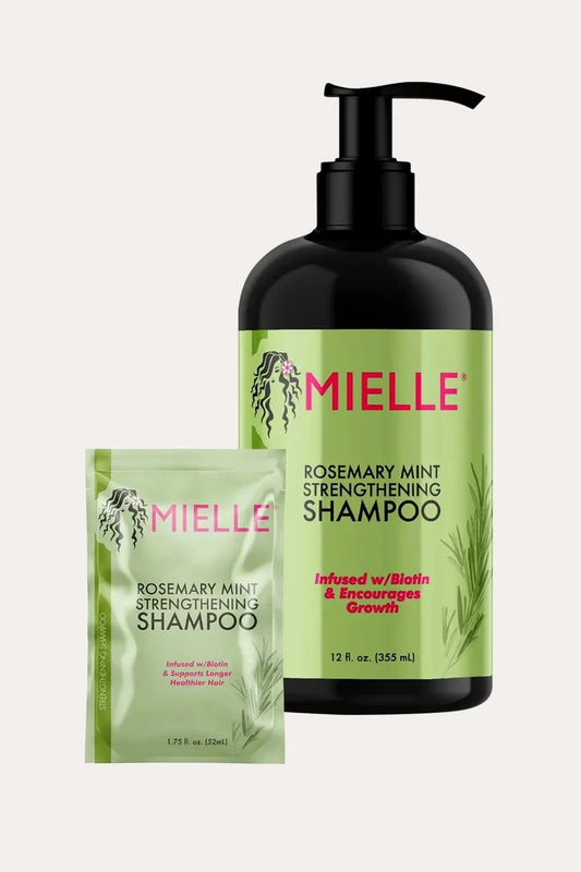 MIELLE ROSEMARY MINT STRENGTHENING SHAMPOO INFUSED W/ BIOTIN & ENCOURAGING GROWTH MIELLE ORGANICS