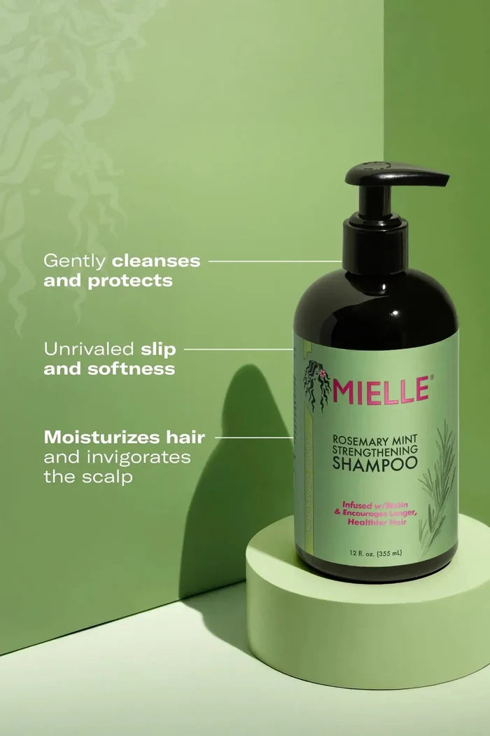 MIELLE ROSEMARY MINT STRENGTHENING SHAMPOO INFUSED W/ BIOTIN & ENCOURAGING GROWTH MIELLE ORGANICS
