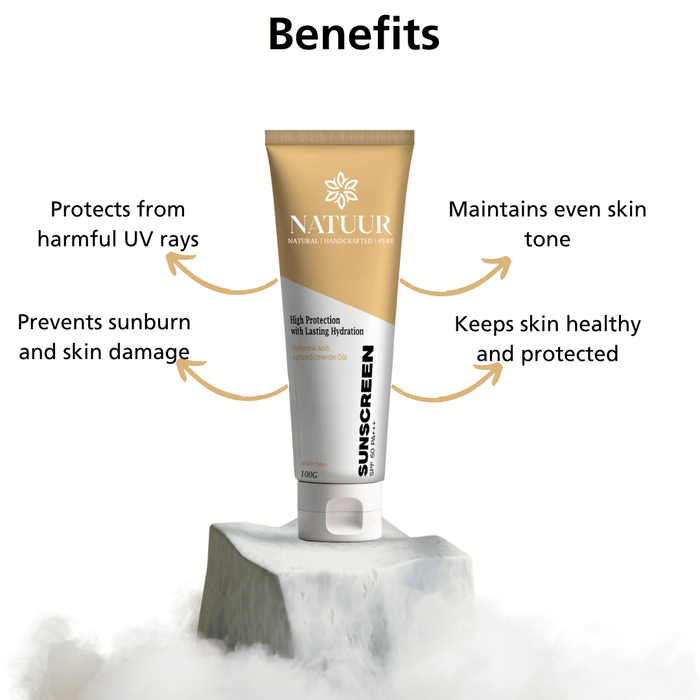 Mineral Defence Sunscreen SPF 50 PA+++ | Hyaluronic acid | Apricot | Lavender | Protect | Hydrate| Defend