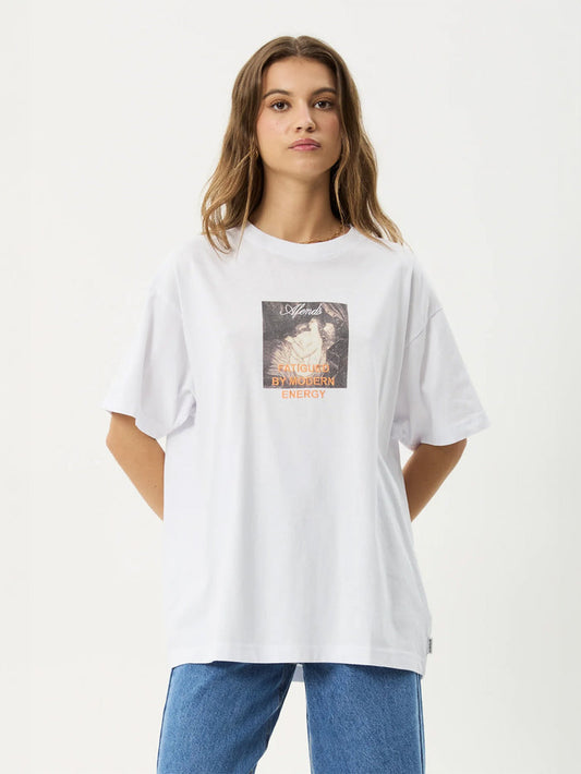 Modern Energy - Recycled Oversized Tee | White-Image 1