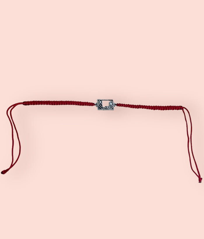 Silver rakhi