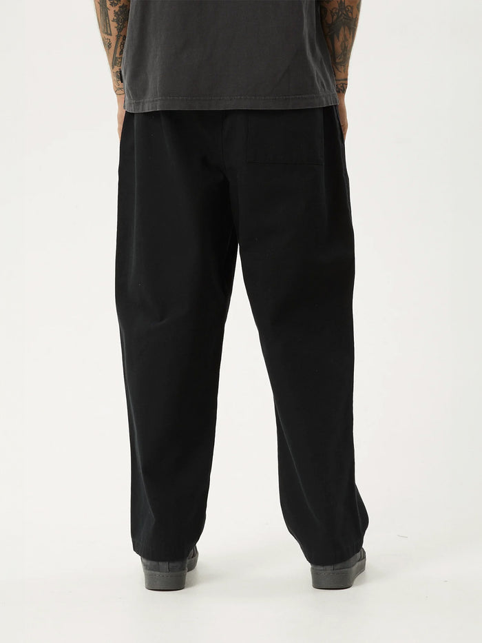 Ninety Eights - Recycled Baggy Elastic Waist Pant | Black-Image 3
