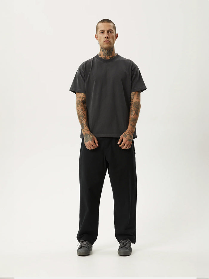 Ninety Eights - Recycled Baggy Elastic Waist Pant | Black-Image 6