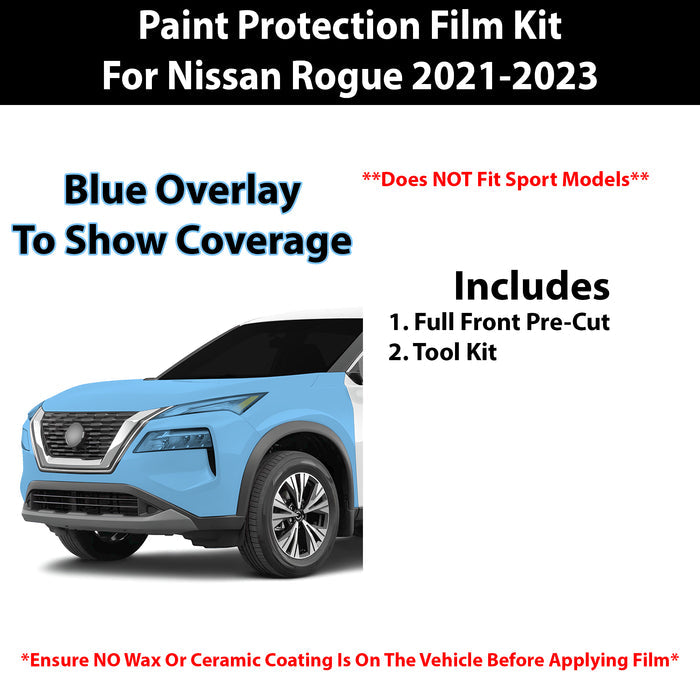 Fits Nissan Rogue 2021 - 2023 Precut Premium Paint Protection Film Clear Bra PPF Decal Film Kit Cover - Bogar Tech Designs