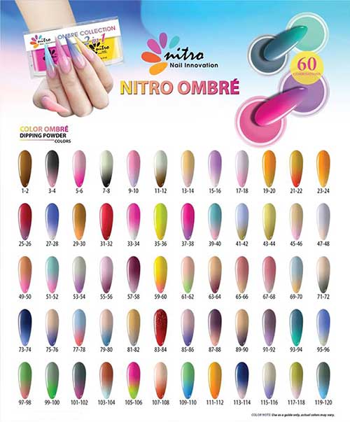 Nitro Dipping Powder - Set of 2 Ombre Colors 2oz/Jar - PERFECT PREY (NT043 X 025)