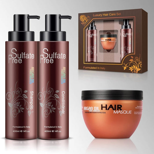 NUSPA Luxury Sulfate Free Argan Oil Hair Care Set - DOKAN