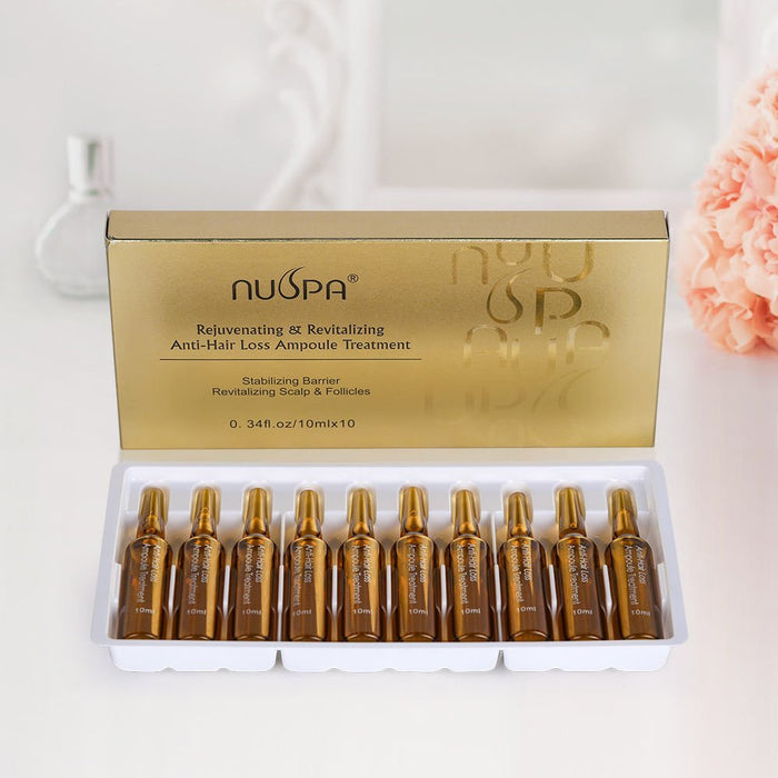 NUSPA Rejuvenating & Revitalizing Anti-Hair Loss Ampoule Treatment 10ML x 10 - DOKAN