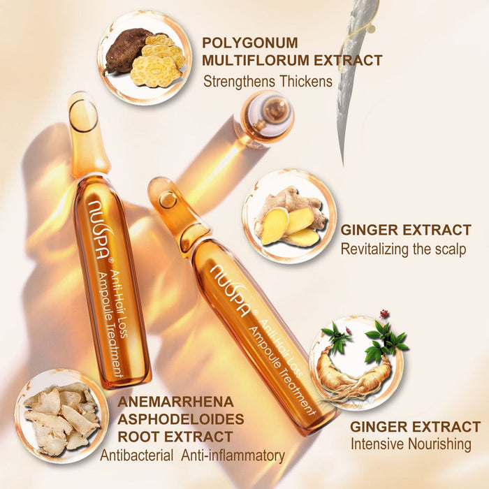 NUSPA Rejuvenating & Revitalizing Anti-Hair Loss Ampoule Treatment 10ML x 10 - DOKAN