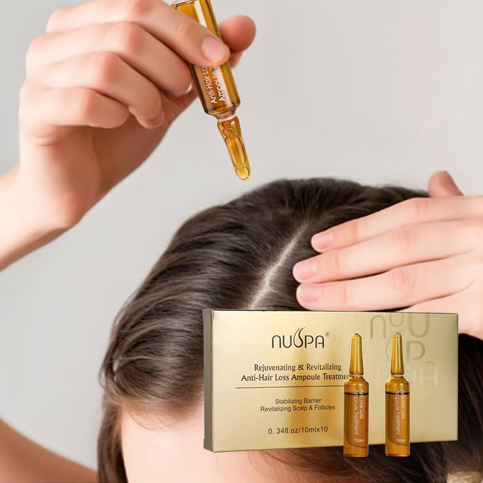 NUSPA Rejuvenating & Revitalizing Anti-Hair Loss Ampoule Treatment 10ML x 10 - DOKAN