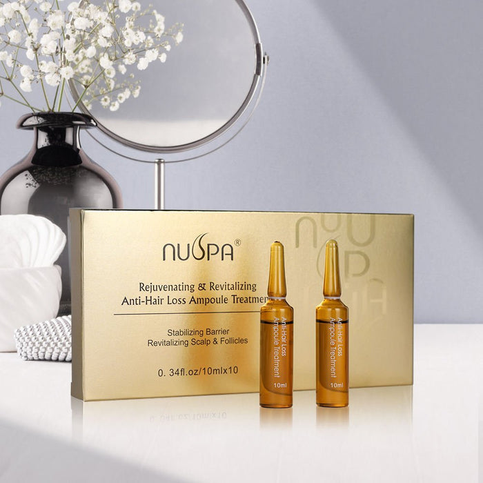NUSPA Rejuvenating & Revitalizing Anti-Hair Loss Ampoule Treatment 10ML x 10 - DOKAN