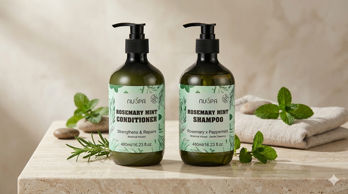 NUSPA Rosemary Mint Hair Growth & Scalp Complete Care Set - DOKAN