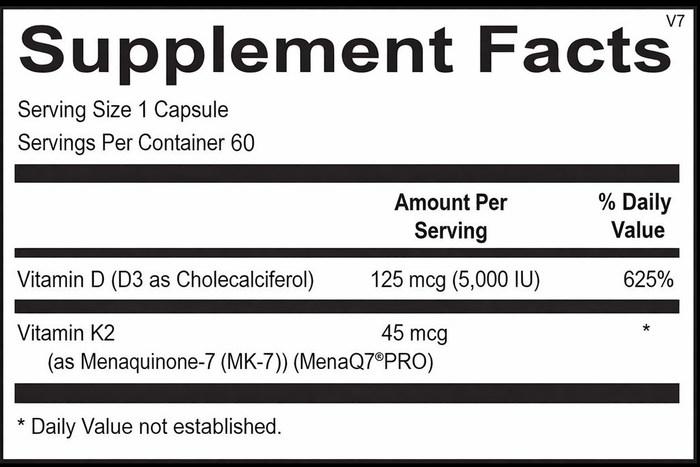 Ossara Vitamin D3 with K2