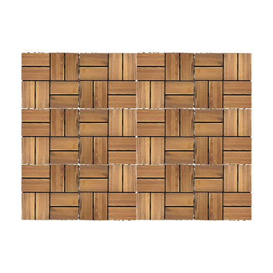 Outdoor Wooden Look Composite Decking Tiles 30cm ~6355