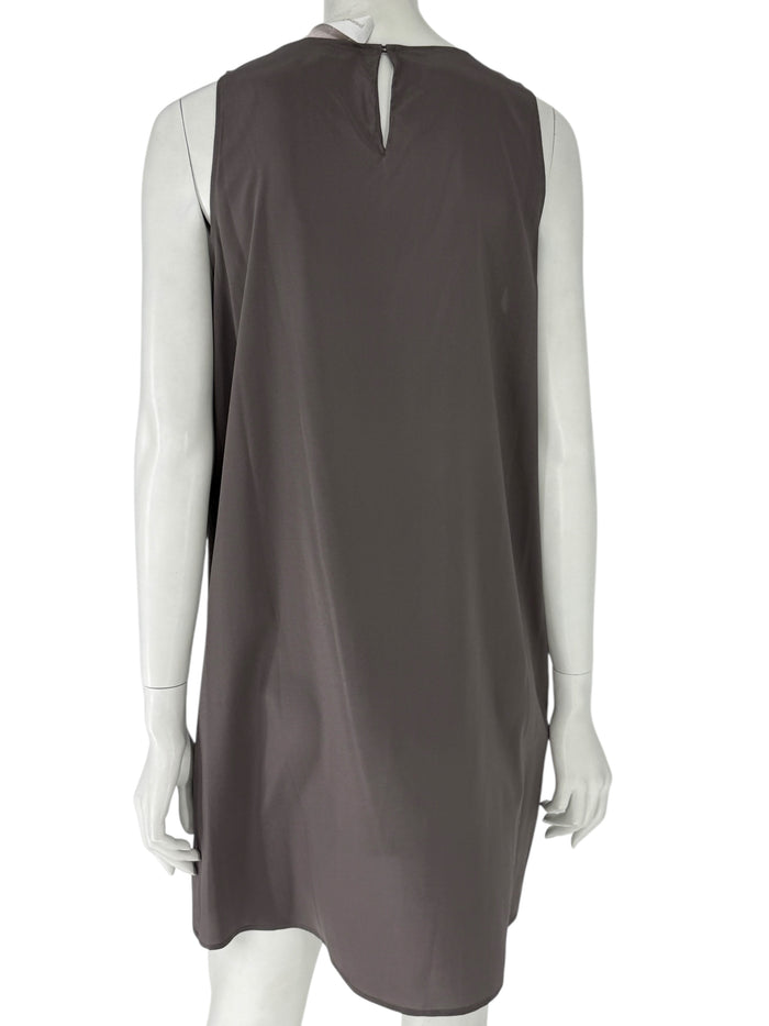 Pamella Roland Charcoal Gray Silk Slip - XL