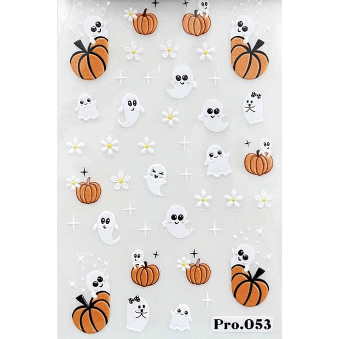 Pasties Decals - 3D Ghostly Pumpkins
