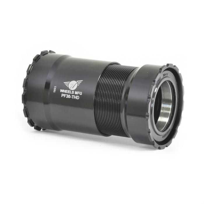 PF30 Threaded Angular Contact BB (Black)