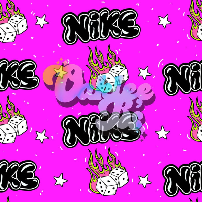 Pink Swoosh Dice Made to Order Single Items