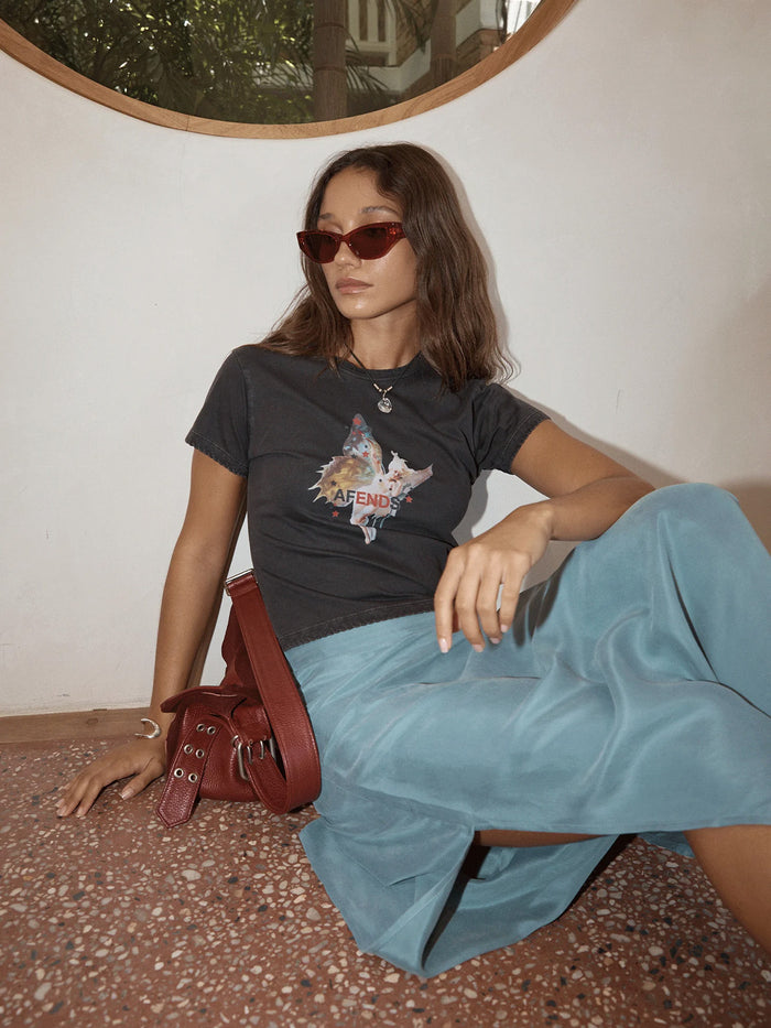 Pixie - Recycled Baby Tee | Stone Black-Image 2