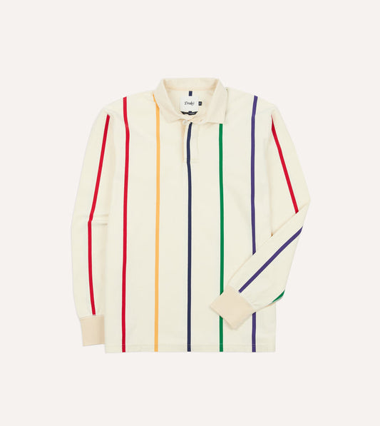 Primary Vertical Stripe Cotton Rugby Shirt