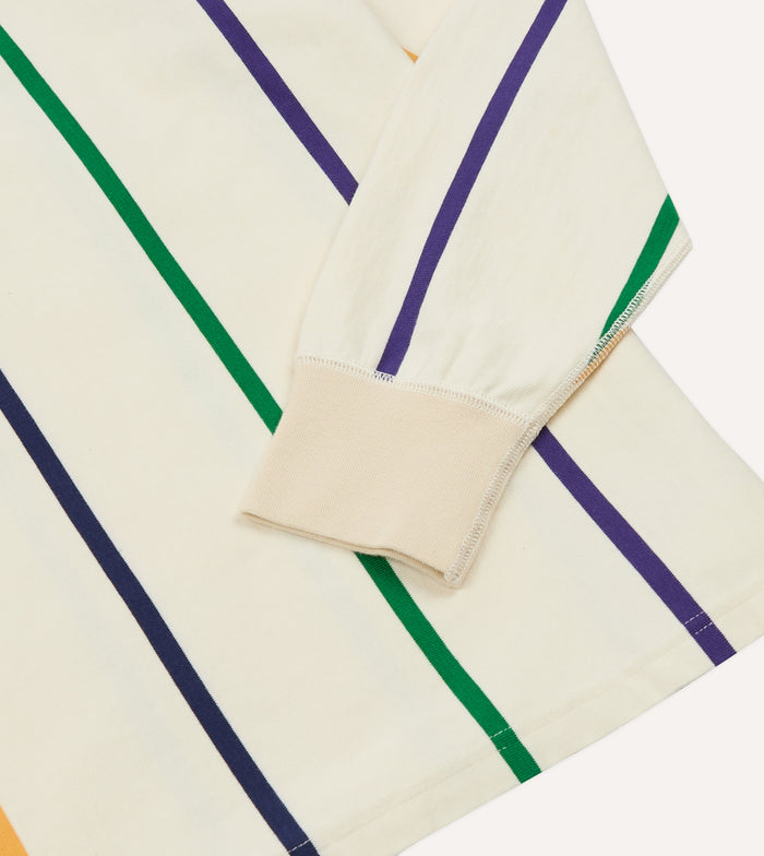 Primary Vertical Stripe Cotton Rugby Shirt