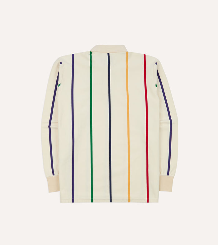 Primary Vertical Stripe Cotton Rugby Shirt