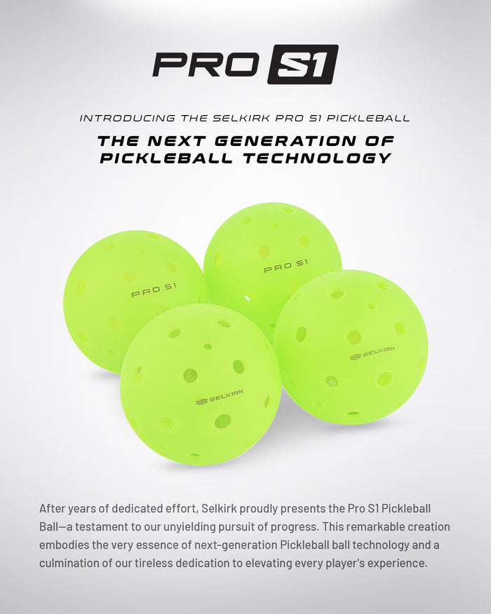 Selkirk Sport Pro S1 Pickleball - 12 Pack.