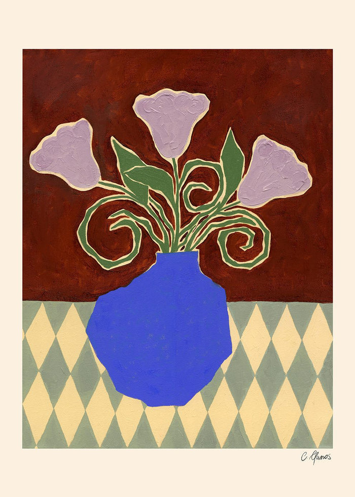 Purple Flowers by Carla Llanos