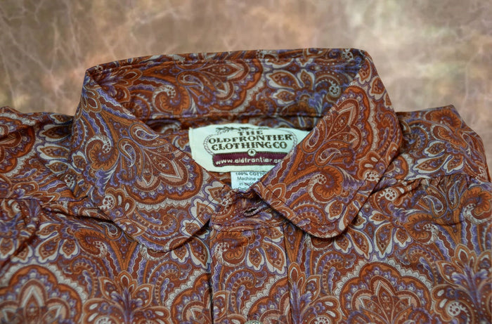 Purple Haze Paisley Men's Victorian Shirt