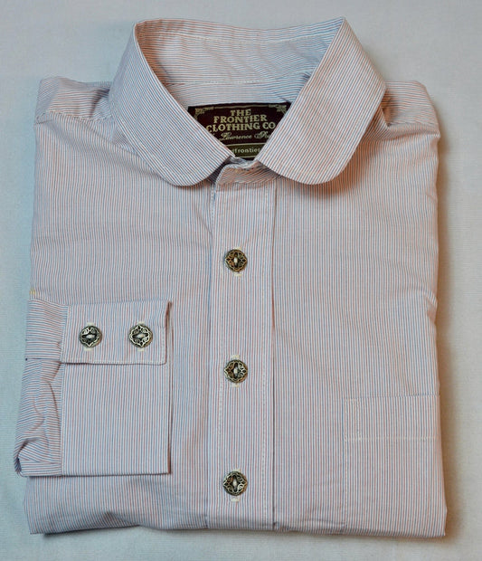 Red and Blue Pencil Stripe Men's Dakota Shirt