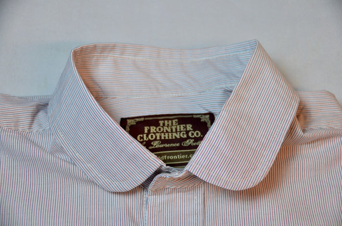 Red and Blue Pencil Stripe Men's Dakota Shirt