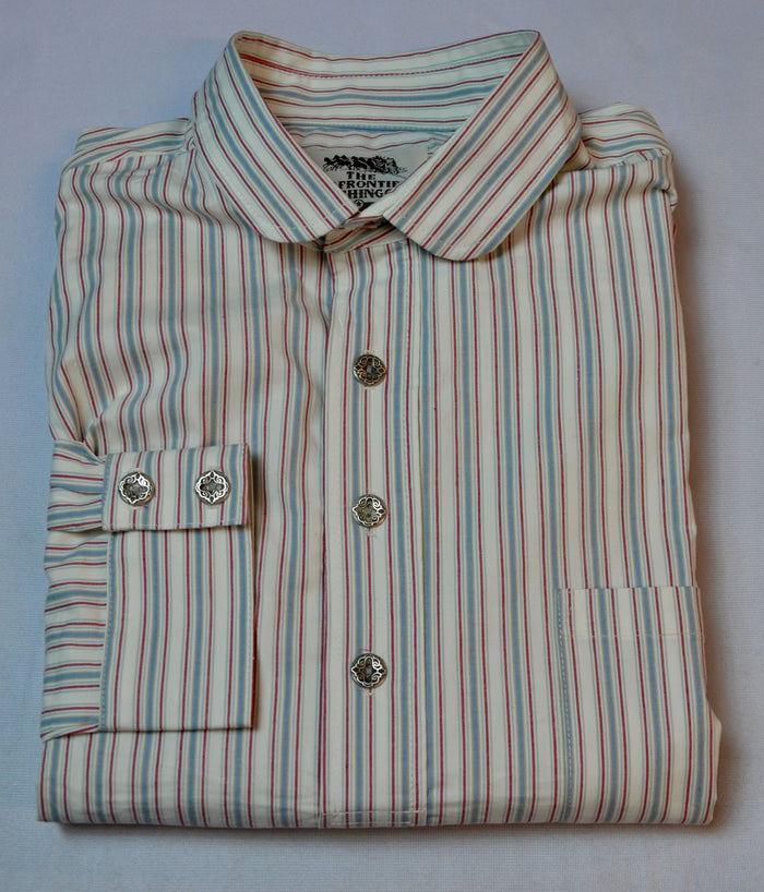 Red and Graphite Stripe Men's Dakota Shirt