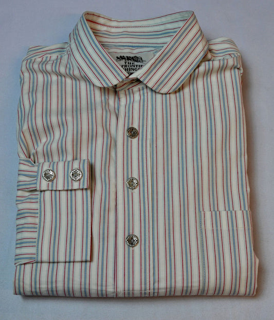 Red and Graphite Stripe Men's Dakota Shirt