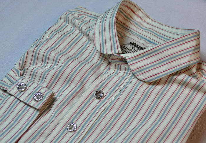 Red and Graphite Stripe Men's Dakota Shirt