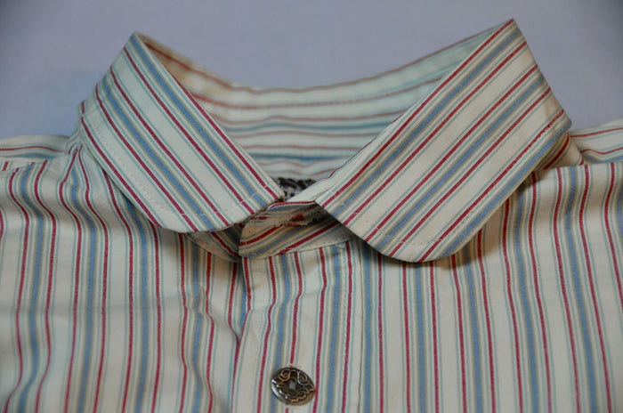 Red and Graphite Stripe Men's Dakota Shirt
