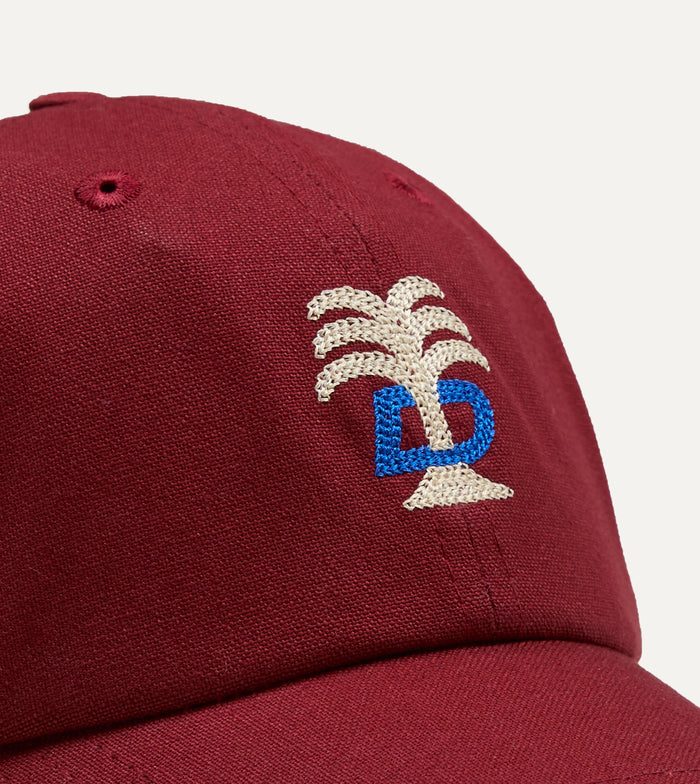 Red 'Cafe Cecil' Cotton Baseball Cap