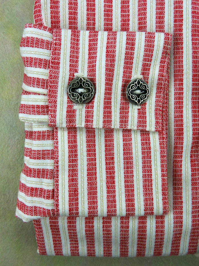 Red Striped Linen Men's Dakota Shirt