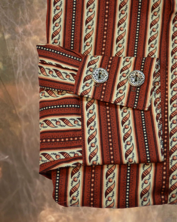 Reddish Brown with Twisted Stripe - Men's Dakota Shirt