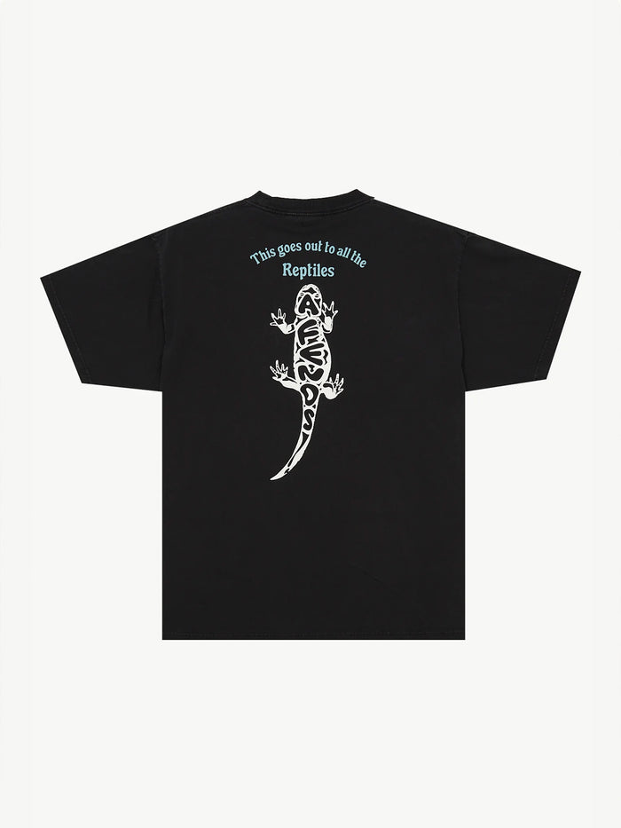 Reptilian - Recycled Heavyweight Boxy Fit Tee | Black-Image 6