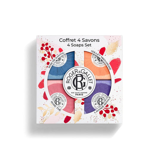 Roger & Gallet 4 Historical Soaps Holiday Set: 4x 1.7 oz Soap Includes Carnation