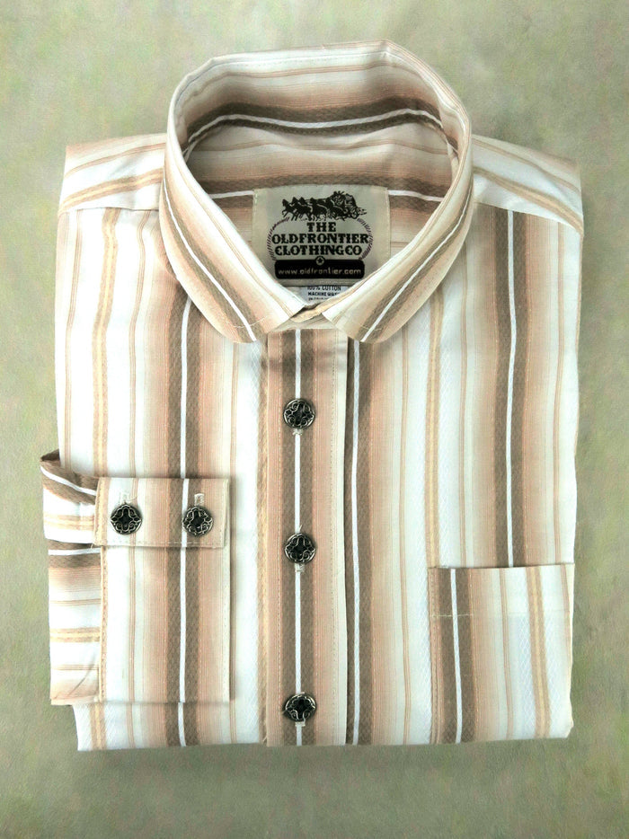 Salmon Stripe Men's Dakota Shirt
