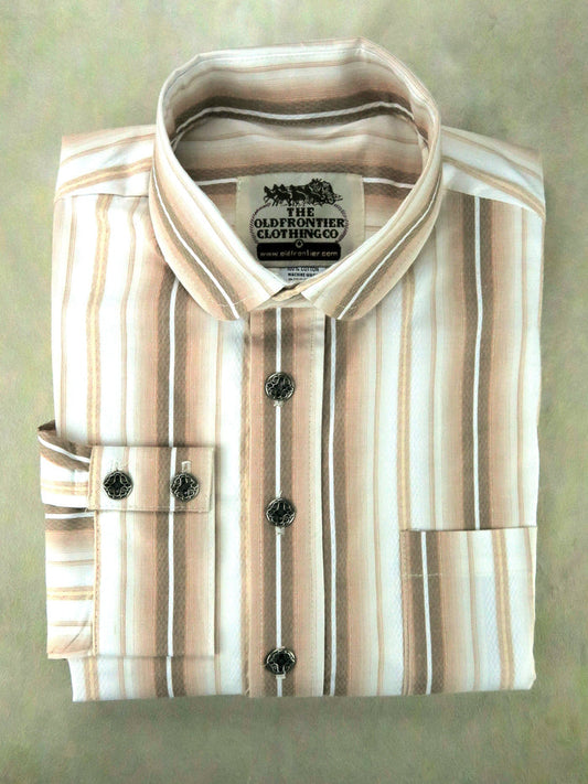 Salmon Stripe Men's Dakota Shirt