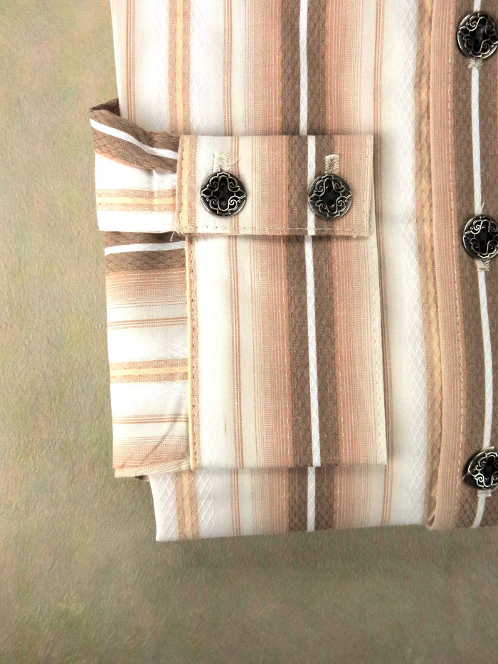 Salmon Stripe Men's Dakota Shirt
