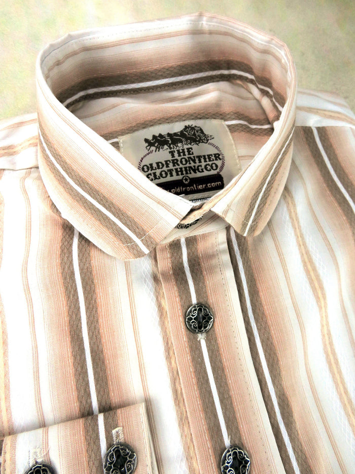 Salmon Stripe Men's Dakota Shirt