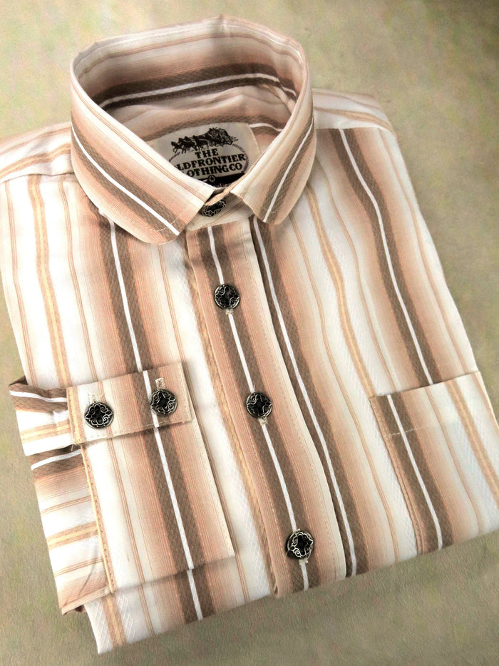 Salmon Stripe Men's Dakota Shirt