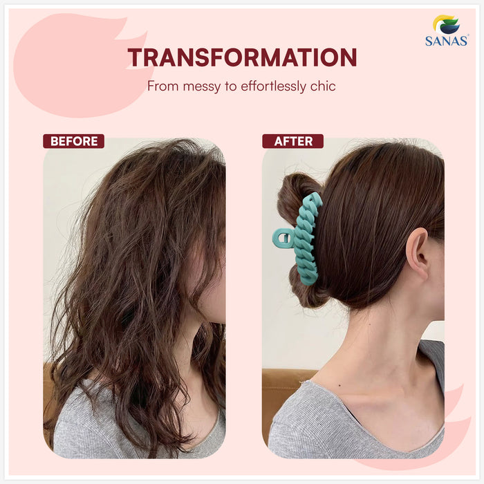 Premium Korean acrylic claw clips for women