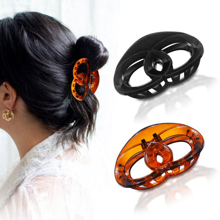 SANAS acrylic hair clutchers clips set of 4